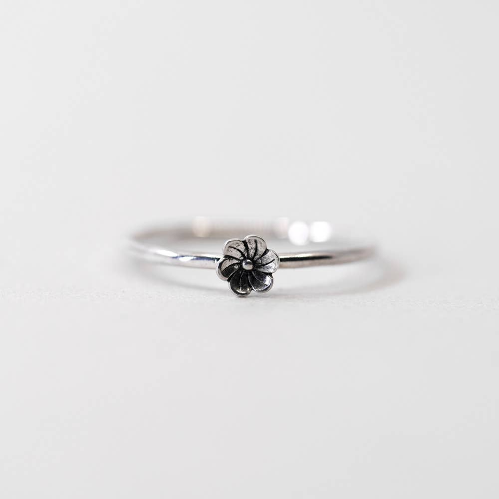 Blossom Flower Ring in Sterling Silver