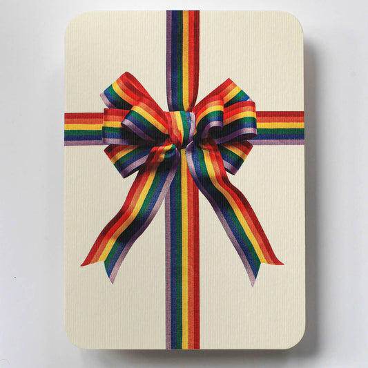 Rainbow Bow Greeting Card