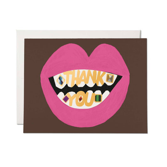 Golden Grill Thank You Greeting Card