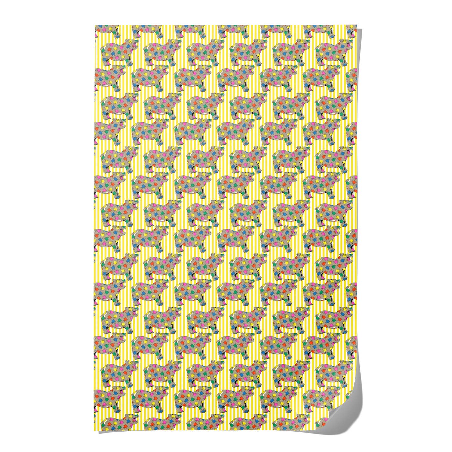 Star Hippos Wrapping Paper (in-store pickup only)