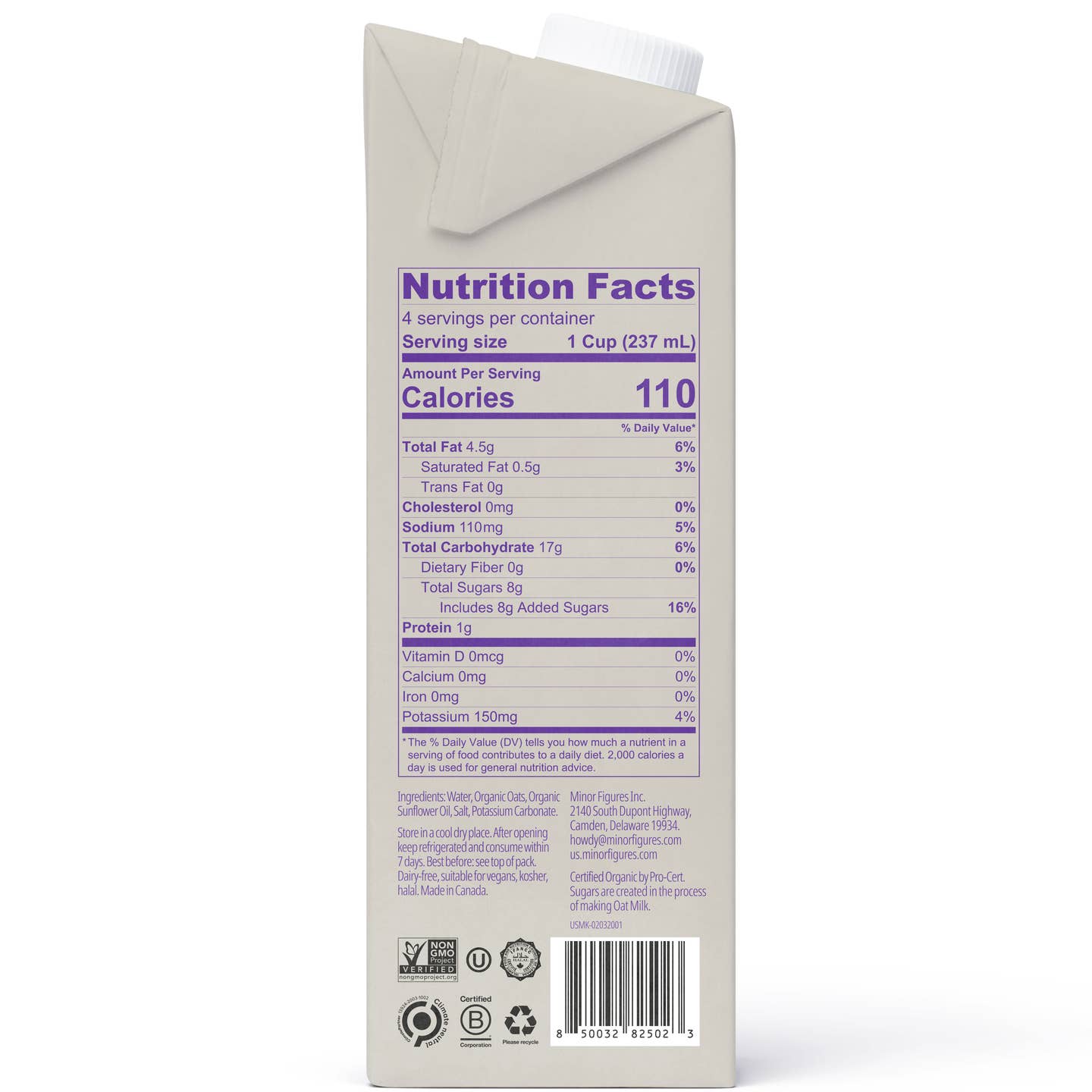 Minor Figures Oat Milk
