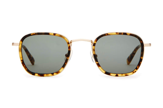 The Groove Pilot in Brushed Gold & Tokyo Tortoise / Vintage Green