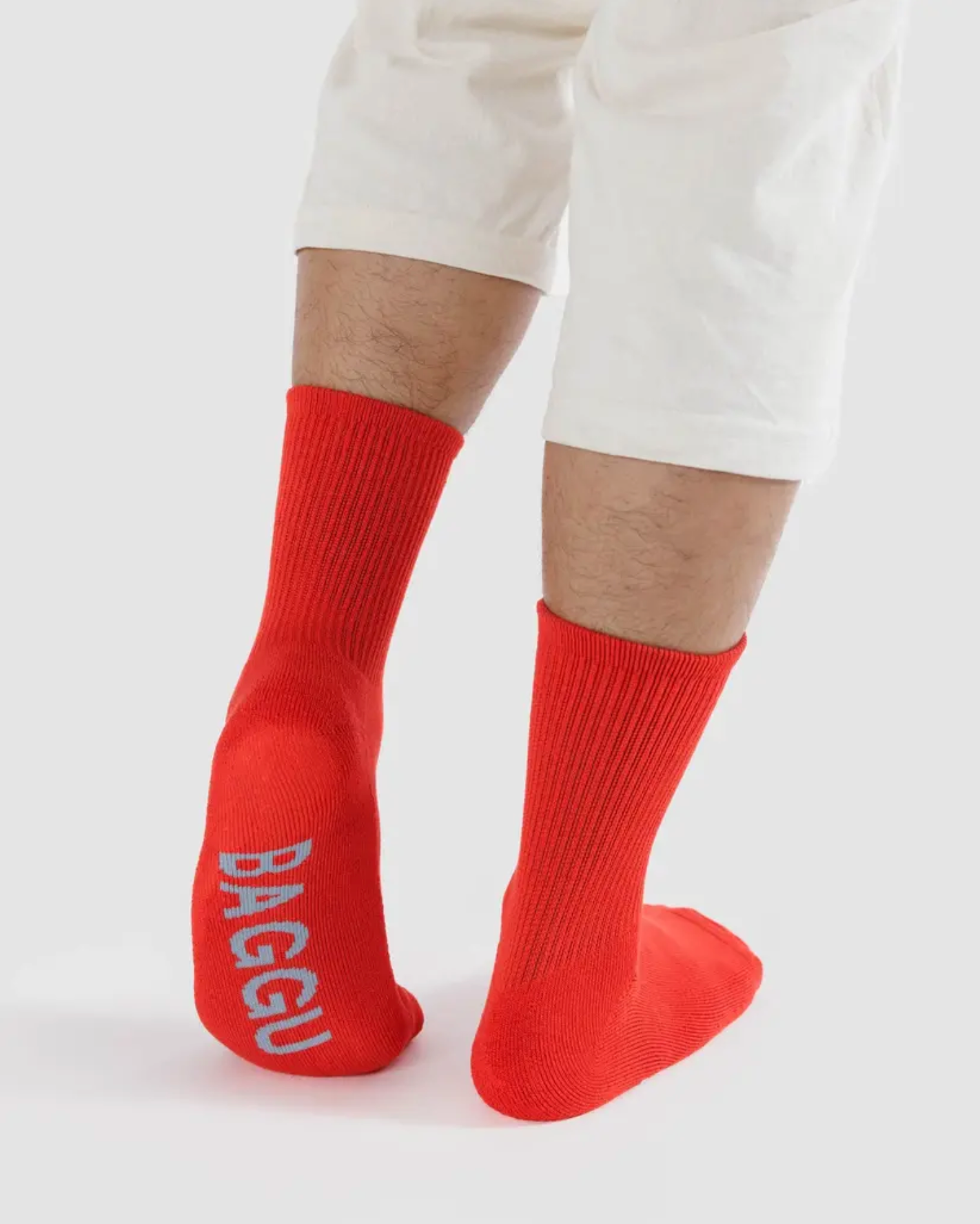 Ribbed Sock in Candy Apple