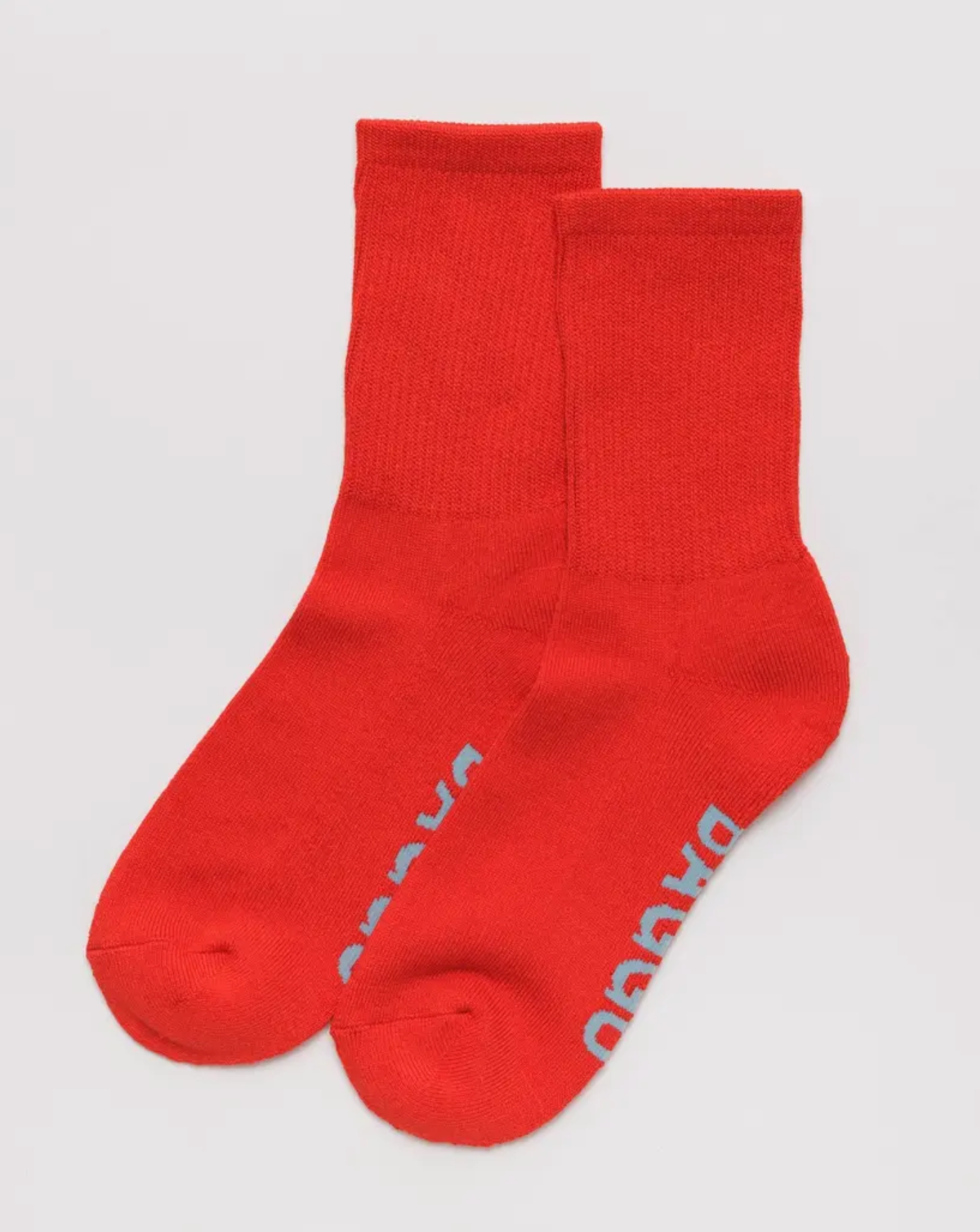 Ribbed Sock in Candy Apple