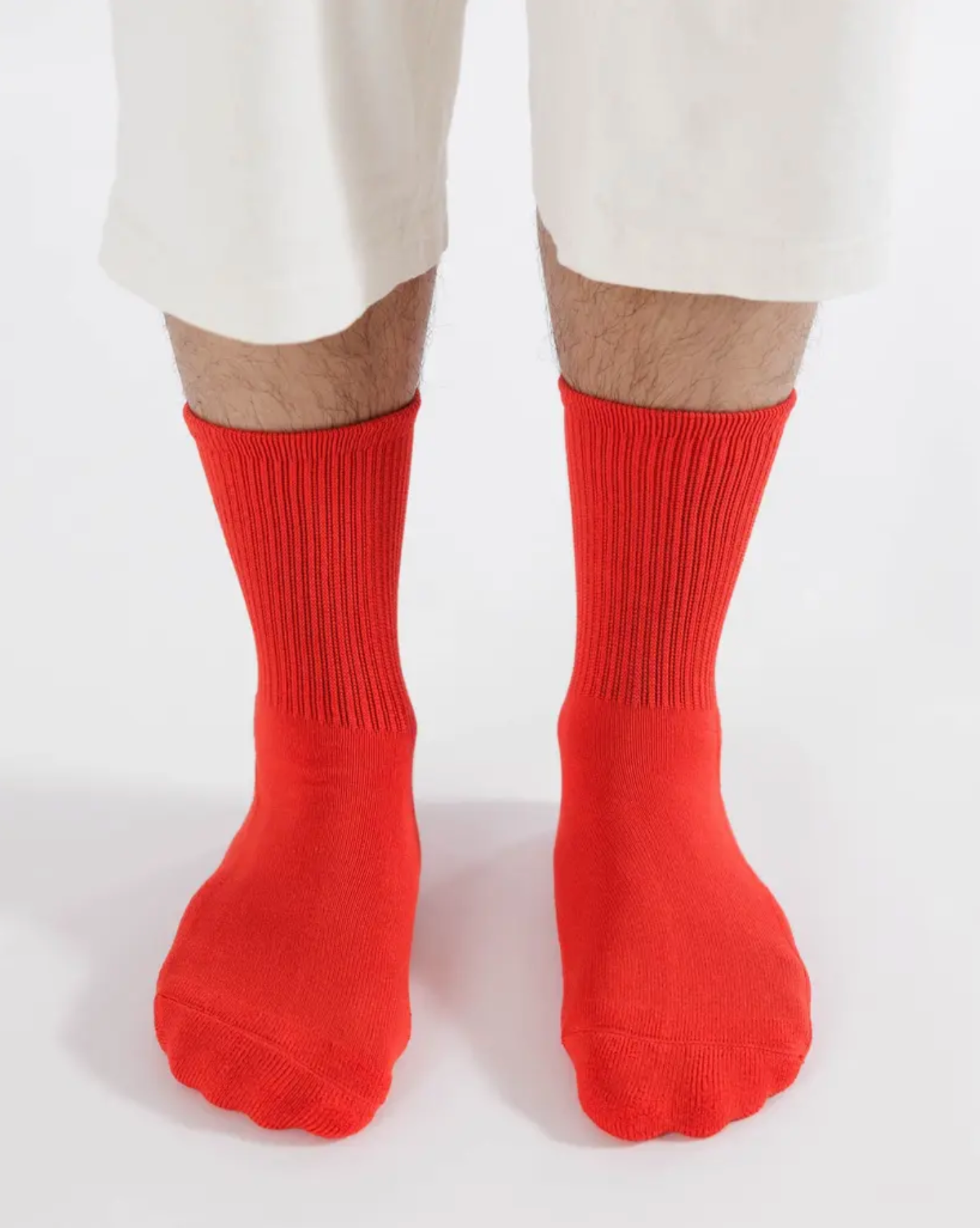 Ribbed Sock in Candy Apple