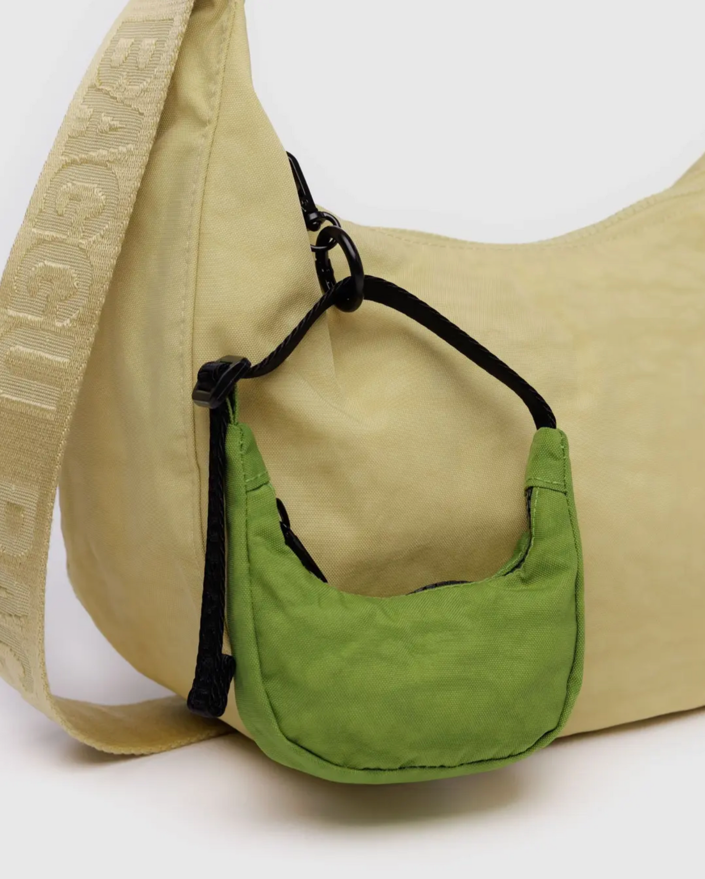 Crescent Bag Charm in Green Juice
