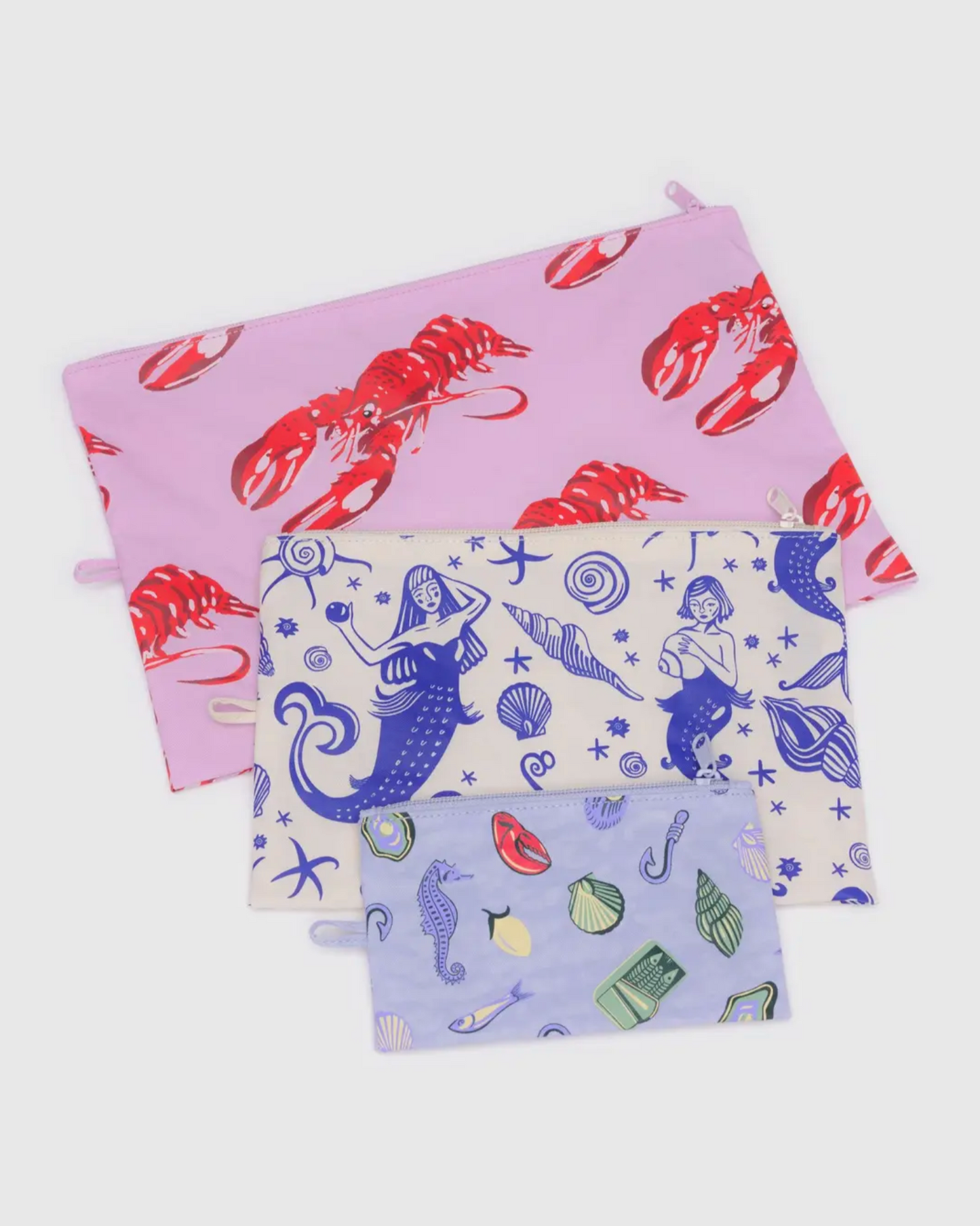 Go Pouch Set in Sea Creatures