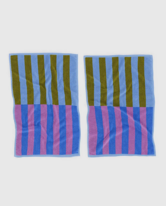 Hand Towel Set of 2 in Cabana Stripe Mix