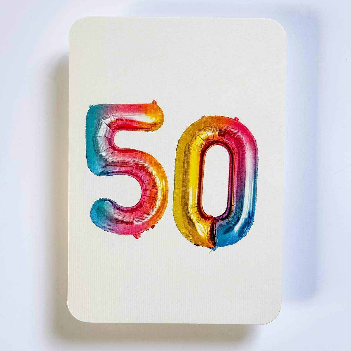 50th Birthday Balloon No.50 Greeting Card