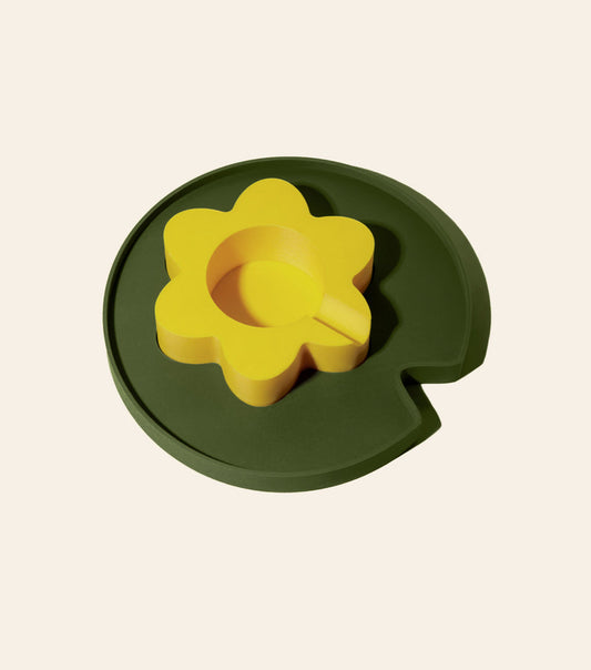 Floating Ashtray in Yellow