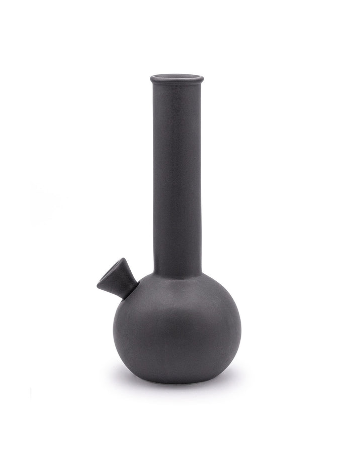 Chongo Smoking Vase in Charcoal Black