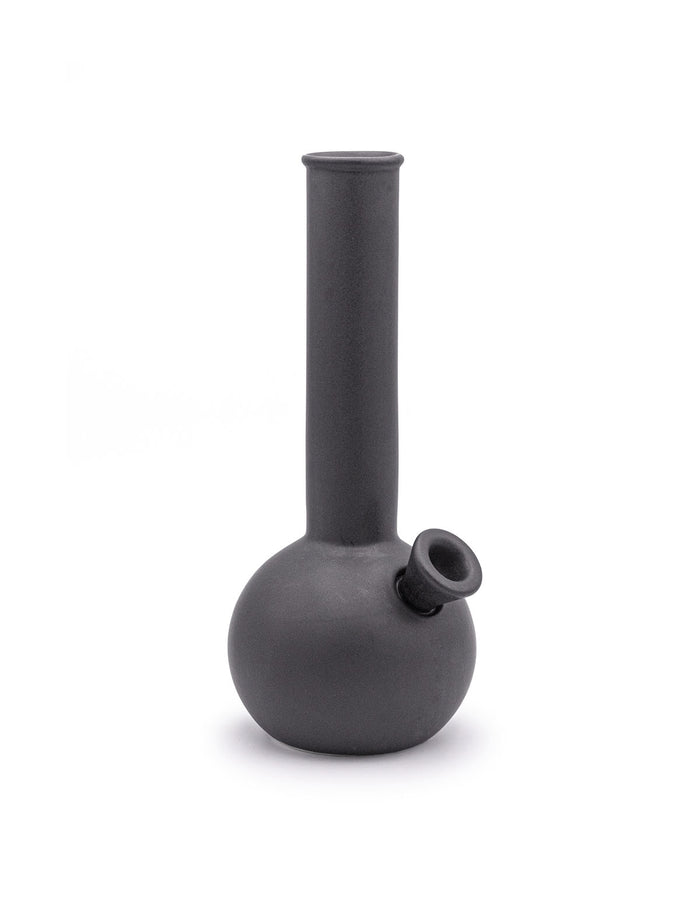 Chongo Smoking Vase in Charcoal Black